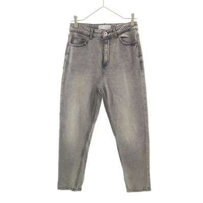 ZARA ザラ テーパードデニムパンツ 36 グレー ジーンズ