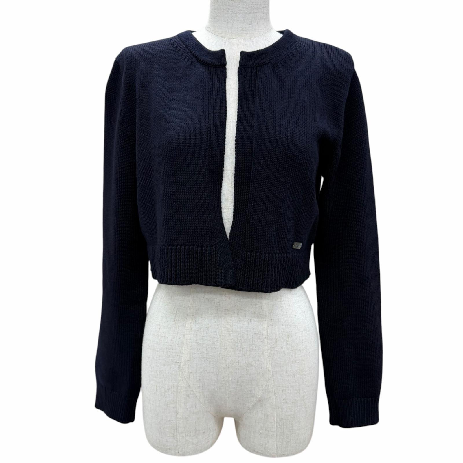美品 フォクシー ニューヨーク カーディガン ダークネイビー 38 45271