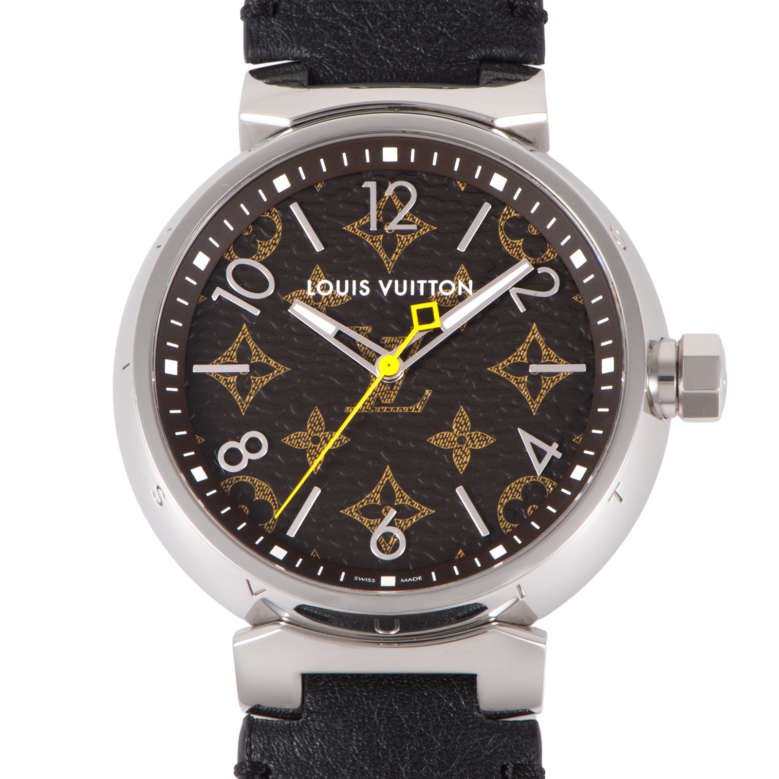 LOUIS VUITTON ルイ・ヴィトン タンブール モノグラム QA072 ステンレススチール【中古】