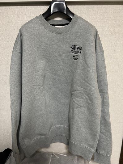 Nike x Stussy International Crewneck Sweatshirt (US Size) "Grey" DC4198-050