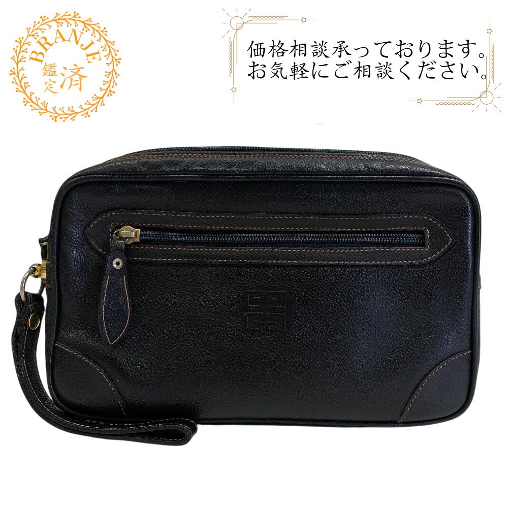 ジバンシィ GIVENCHY クラッチバッグ ロゴ ハンド クラッチ ポーチ セカンドバッグ ブラック