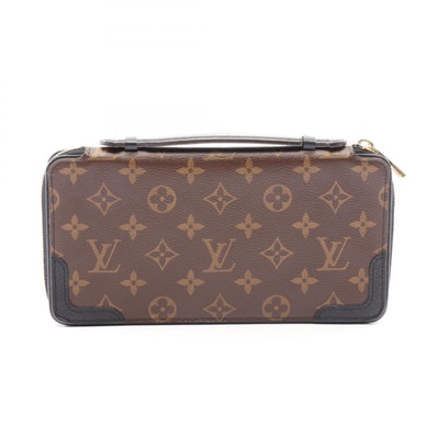 ルイ・ヴィトン LOUIS VUITTON デイリーオーガナイザー レティーロ モノグラム ノワール ラウンド長財布 財布 レザー PVC メンズ レディース ブラウン系 / ブラック系 M60679 【中古】