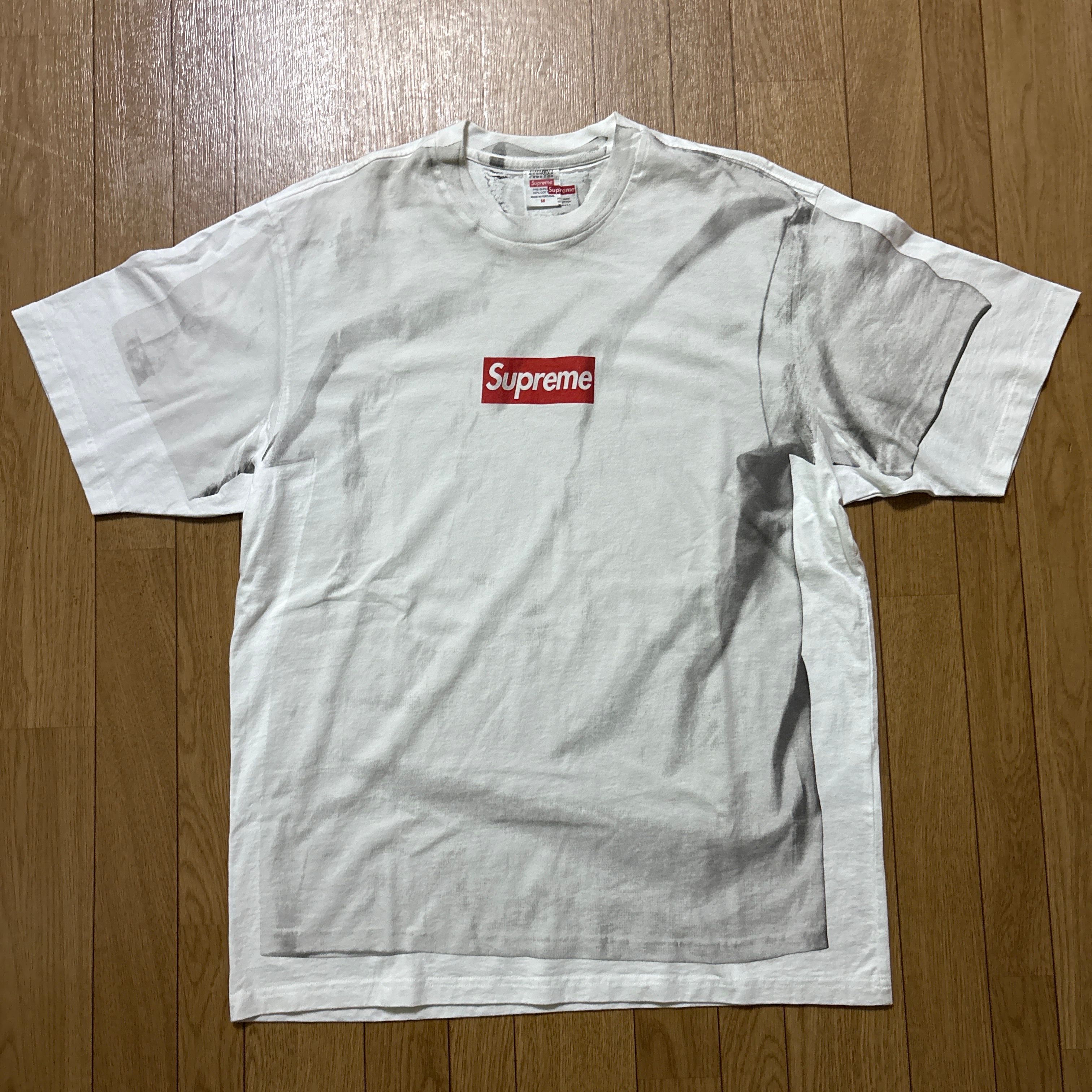 シュプリーム x MM6メゾンマルジェラ (メゾンマルジェラ) ボックス ロゴ Tシャツ "ホワイト"