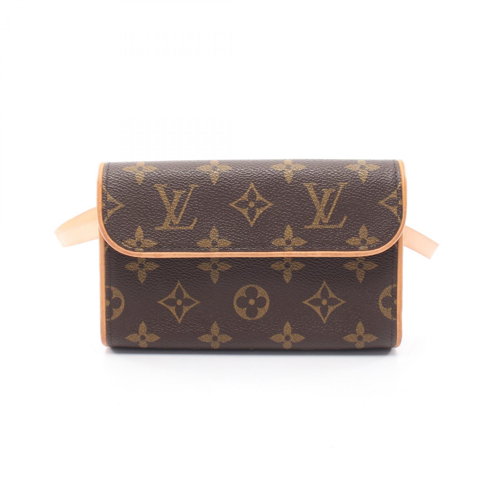 ルイ・ヴィトン LOUIS VUITTON ポシェットフロランティーヌ ウエストバッグ ボディバッグ バッグ PVCコーティングキャンバス レザー モノグラム レディース ブラウン系 M51855 【中古】