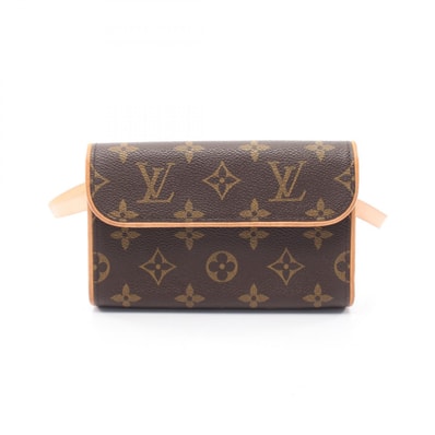 ルイ・ヴィトン LOUIS VUITTON ポシェットフロランティーヌ ウエストバッグ ボディバッグ バッグ PVCコーティングキャンバス レザー モノグラム レディース ブラウン系 M51855 【中古】