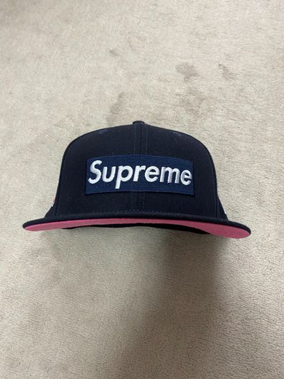 Supreme No Comp Box Logo New Era "Navy"