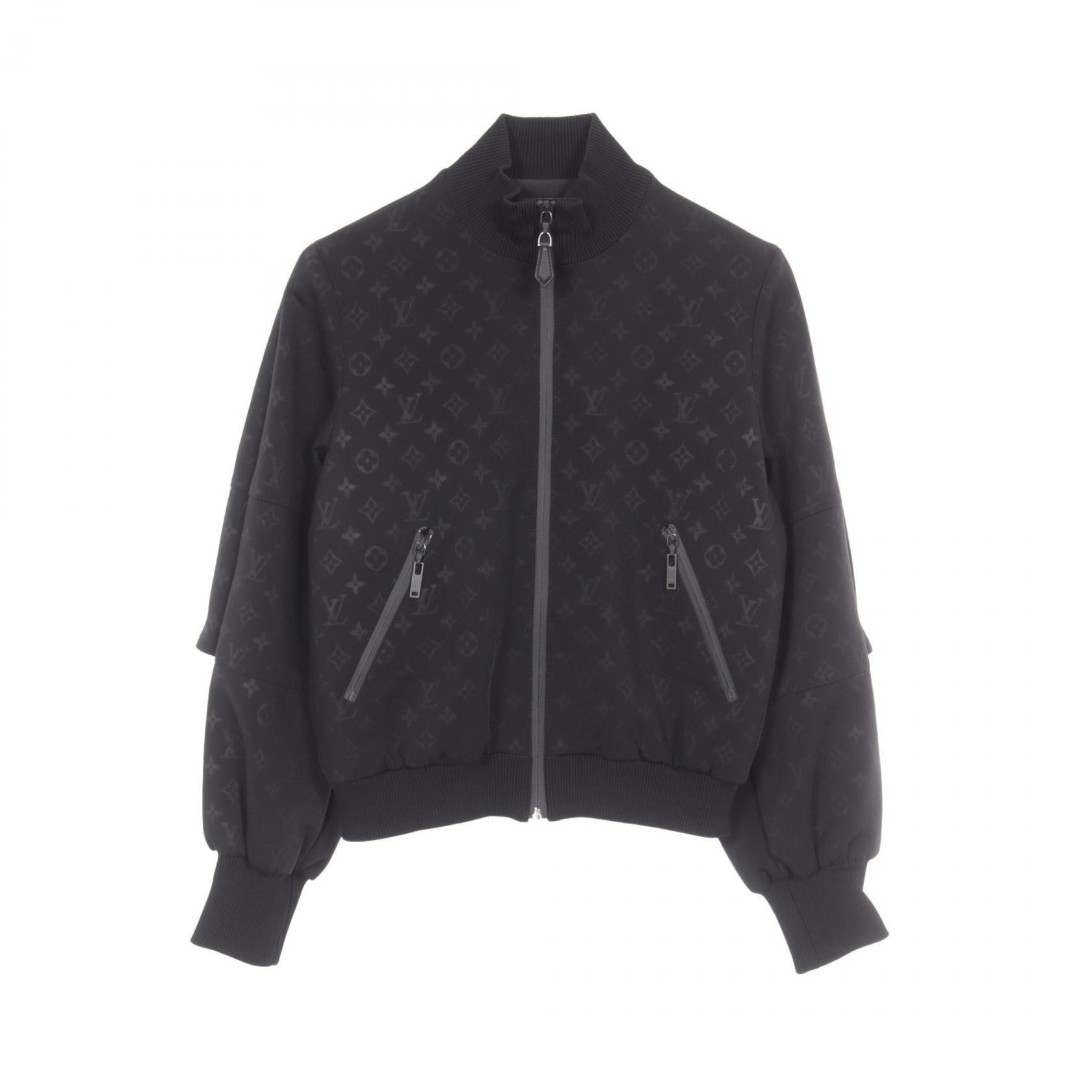 ルイ・ヴィトン LOUIS VUITTON エンボスモノグラム ブルゾン 衣料品 アウター ナイロン ポリウレタン レディース ブラック系 RW221W D97 FMJA26 【中古】