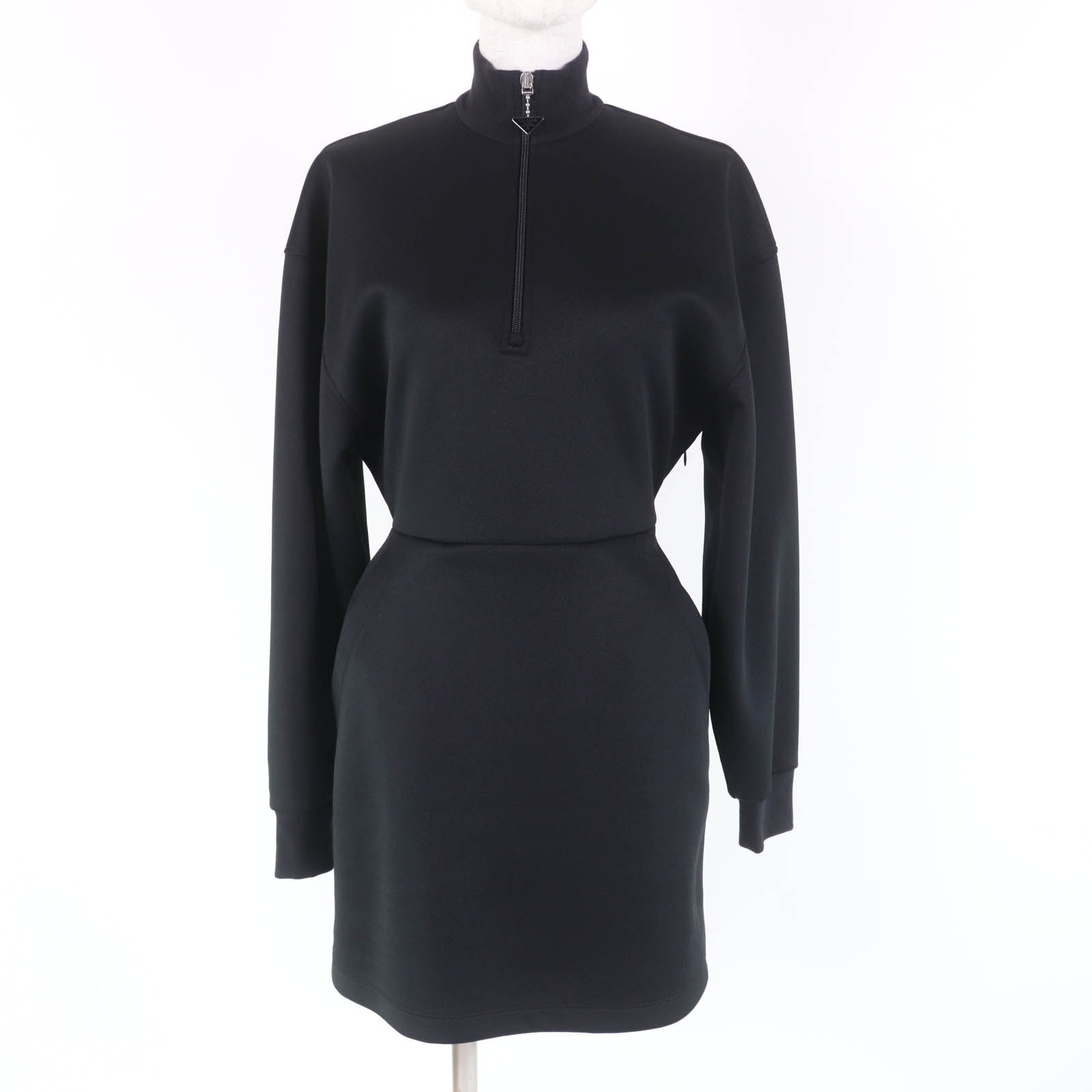 極美品 プラダ
 ドレス ブラック レディース 36 P3K43