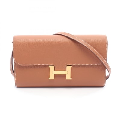 エルメス HERMES コンスタンス ロング トゥーゴー ショルダーバッグ バッグ レザー エバーカラー エバーカラー ゴールド K刻印(2025年製造) レディース ブラウン系 【中古】