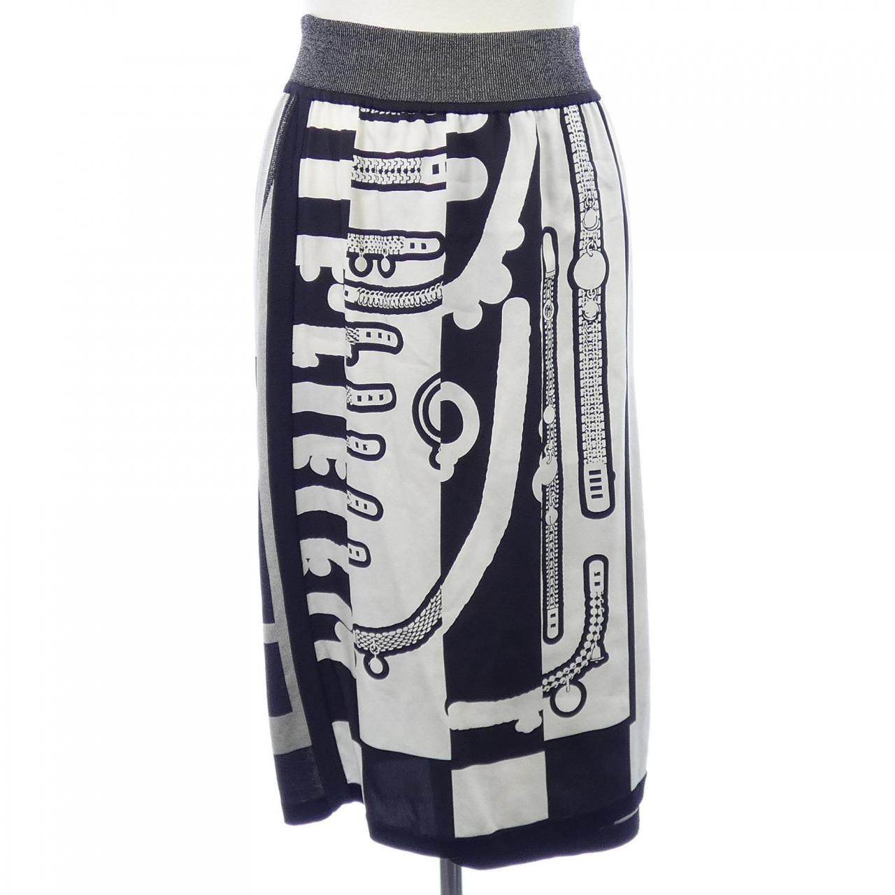 エルメス HERMES TRESOR DE MEDOR RAYURE 2H2836D5 ツイルレーヌ スカート