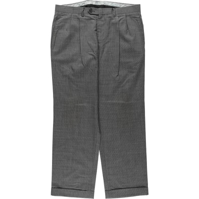 古着 ラルフローレン Ralph Lauren LAUREN ローレン 千鳥格子柄 ツータック ウールパンツ スラックス メンズw36相当/eaa630249