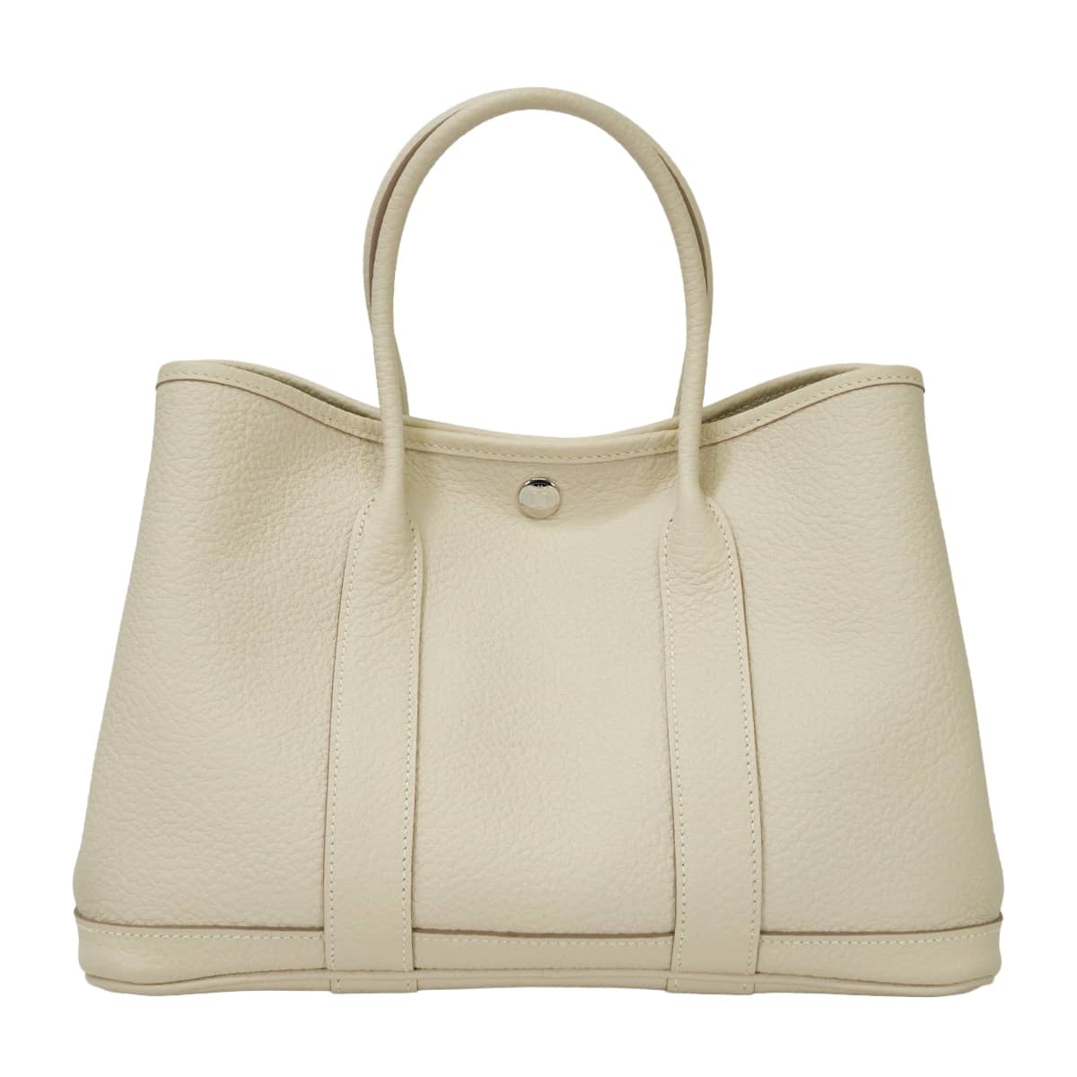 HERMES エルメス トートバッグ ガーデンパーティ 30 TPM オールレザー クレ ヴァッシュカントリー シルバー金具 A刻印 新品未使用