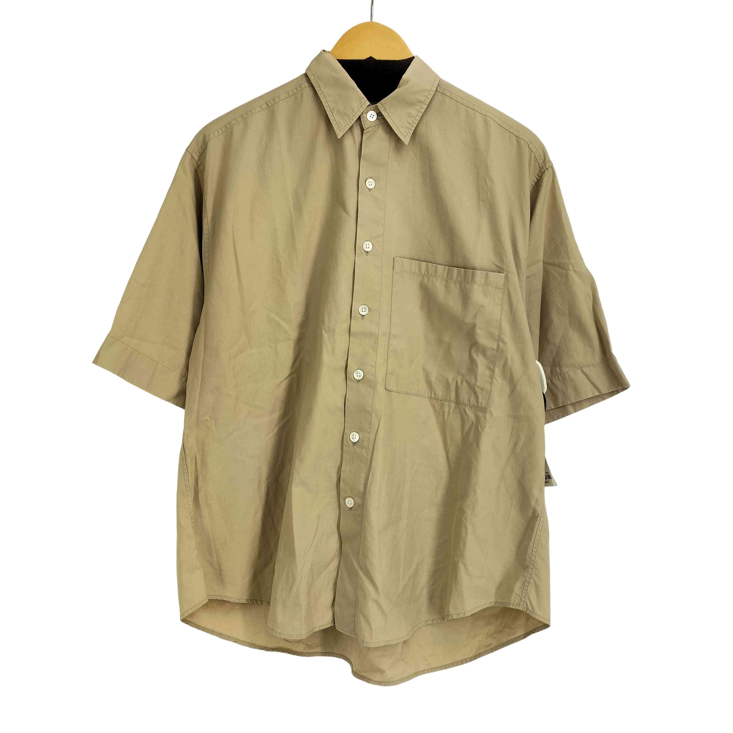 18SS Washid Finx Twill Half Sleeved Big Shirts ウォッシュド フィンクス ツイル ハーフスリーブ シャツ【1142335384819】