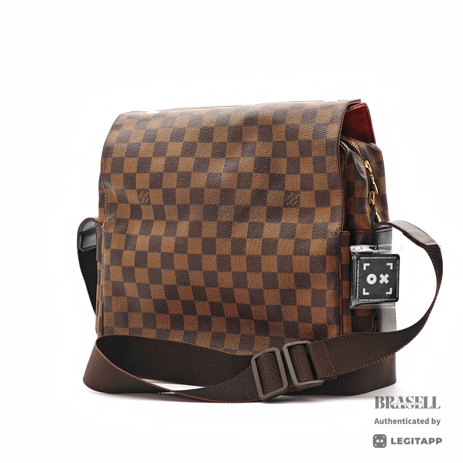 LOUIS VUITTON ルイ・ヴィトン ナヴィグリオ ダミエ ナヴィグリオ N45255 TH0070 ショルダーバッグ Canvas Brown レディース