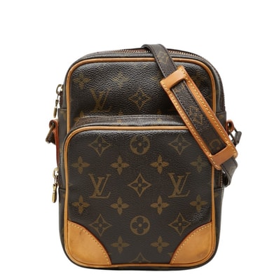 ルイ ヴィトン モノグラム アマゾン 斜め掛け ショルダーバッグ M45236 ブラウン PVC レザー レディース LOUIS VUITTON 中古