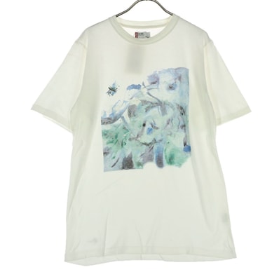 未使用 Levi's Red Tab リーバイスレッドタブ 日本製 コットン フロントプリント 半袖 Tシャツ M ホワイト