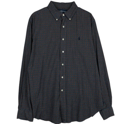 古着 ラルフローレン Ralph Lauren CLASSIC FIT クラシックフィット 長袖 ボタンダウンチェックシャツ メンズXL相当/eaa628634