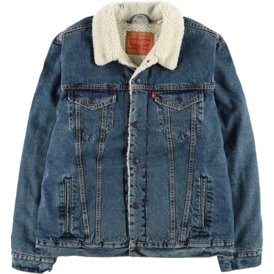 古着 リーバイス Levi's 中綿入り デニムボアジャケット メンズXL相当/eaa619733