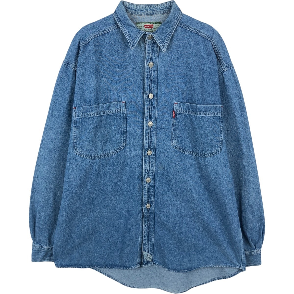 古着 リーバイス Levi's 長袖 デニムシャツ メンズM相当/eaa666235