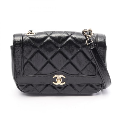 シャネル CHANEL マトラッセ ショルダーバッグ バッグ レザー レディース ブラック系 【中古】