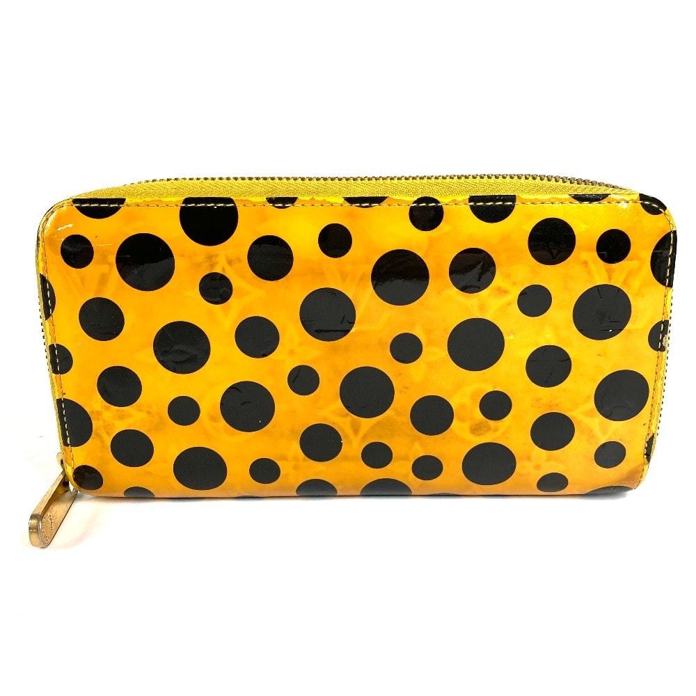 ルイヴィトン LOUIS VUITTON ジッピー ウォレット M91571  ドットインフィニティ 草間彌生 水玉 ロングウォレット ラウンドファスナー 長財布 パテントレザー イエロー