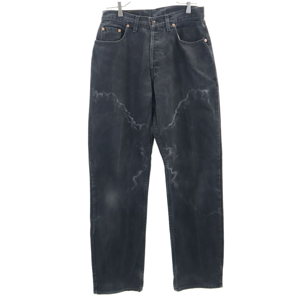 Levi's リーバイス 605 スペイン製 ユーロリーバイス ブラック デニムパンツ W31 ブラック ボタンフライ ジーンズ