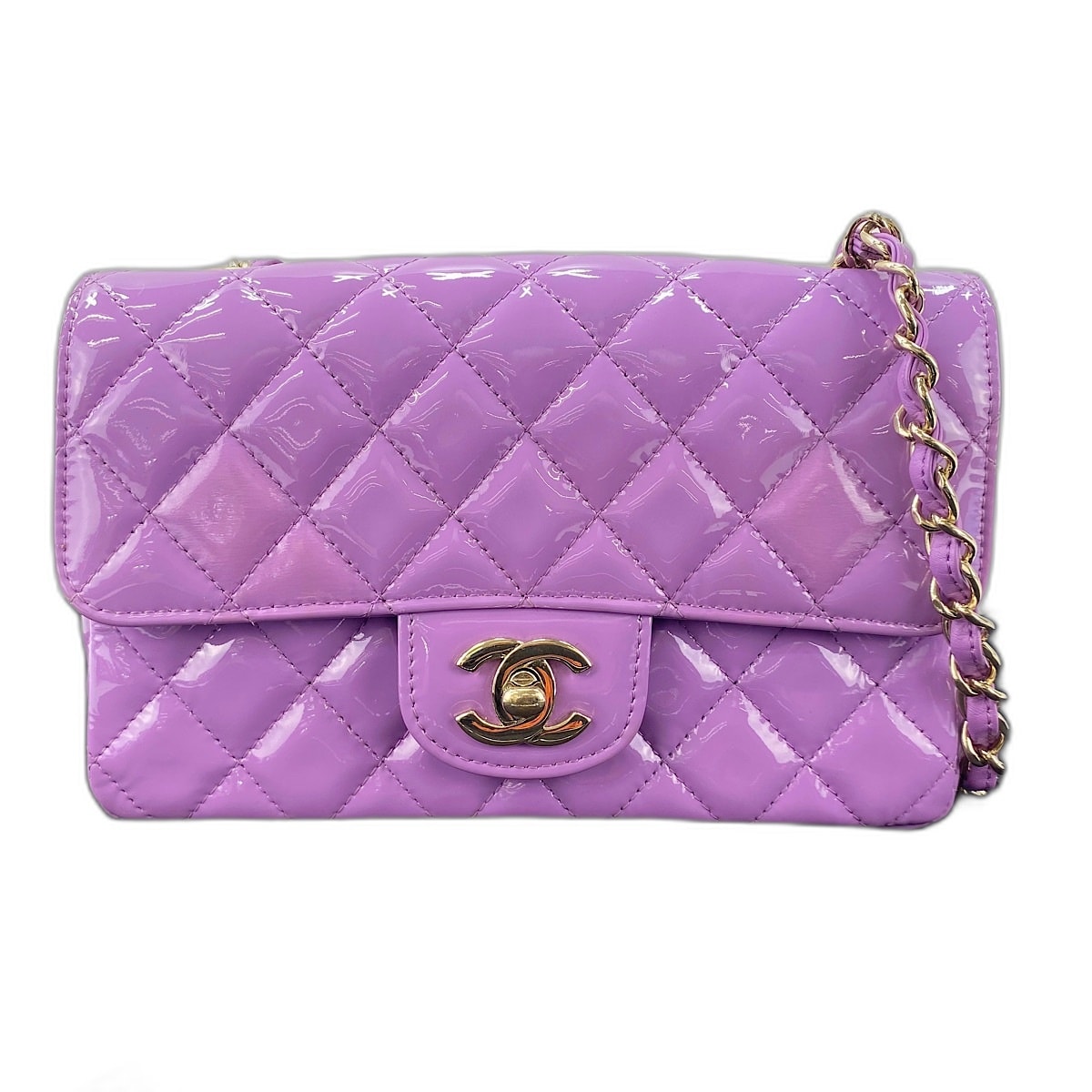 シャネル CHANEL ミニマトラッセ ショルダーバッグ エナメル【中古】
