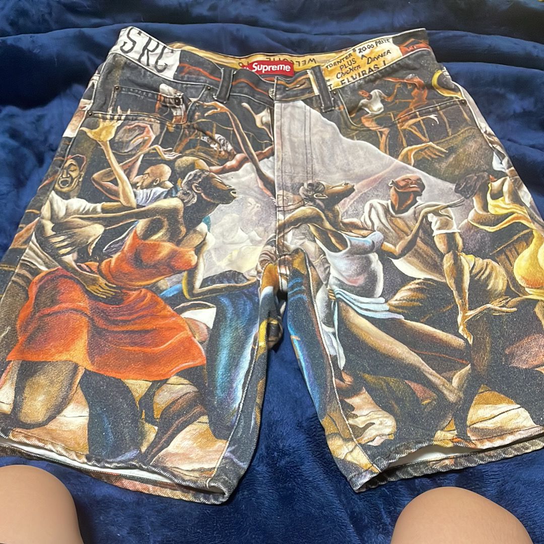 Supreme★Ernie Barnes アーニー・バーンズ バギーショーツ Supreme/Ernie Barnes Baggy Denim Short | Supreme 25ss