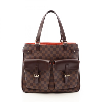 ルイ・ヴィトン LOUIS VUITTON ユゼス トートバッグ バッグ PVCコーティングキャンバス レザー ダミエ エベヌ レディース ブラウン系 N51128 【中古】