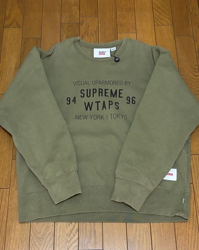Supreme / WTAPS Crewneck "Light Olive"