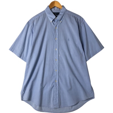 古着 ラルフローレン Ralph Lauren YARMOUTH 半袖 ボタンダウンシャツ メンズL相当/eaa556655