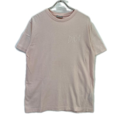 ディオール ×レイモンドペティボン 943J602E0554 ピンク パリスエンブロイダリー 半袖Tシャツ M