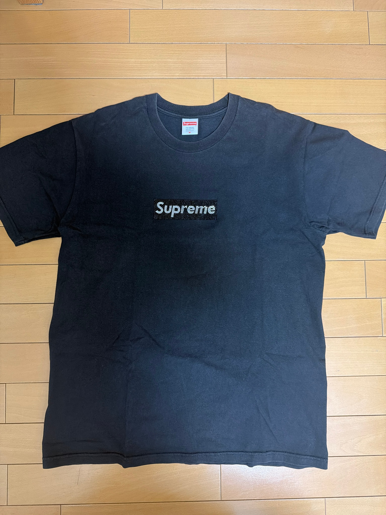 Supreme / Swarovski® Box Logo Tee "Black"