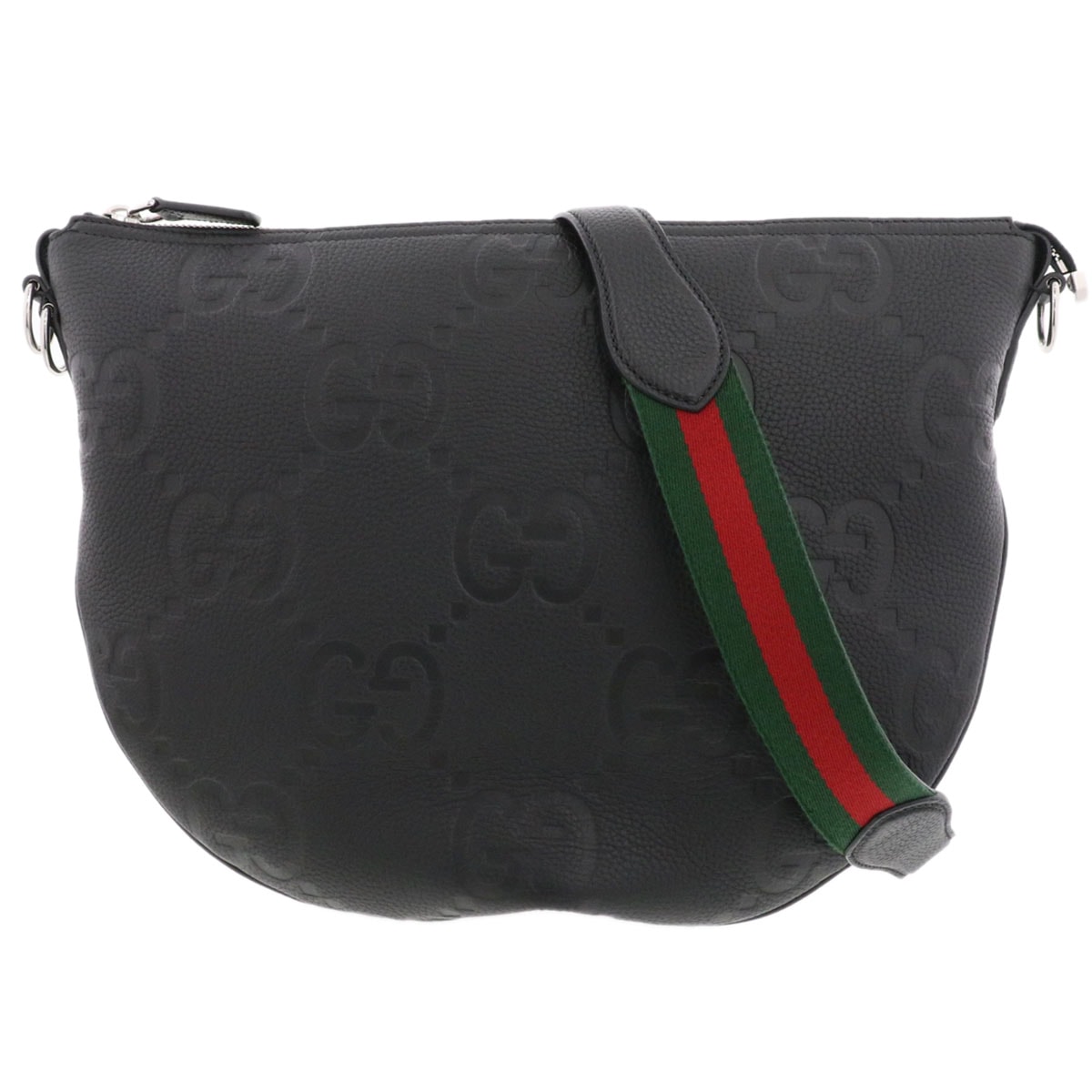 GUCCI グッチ ジャンボGG ショルダーバッグ ショルダーバッグ 801887 レザー ブラック  メンズ【中古】