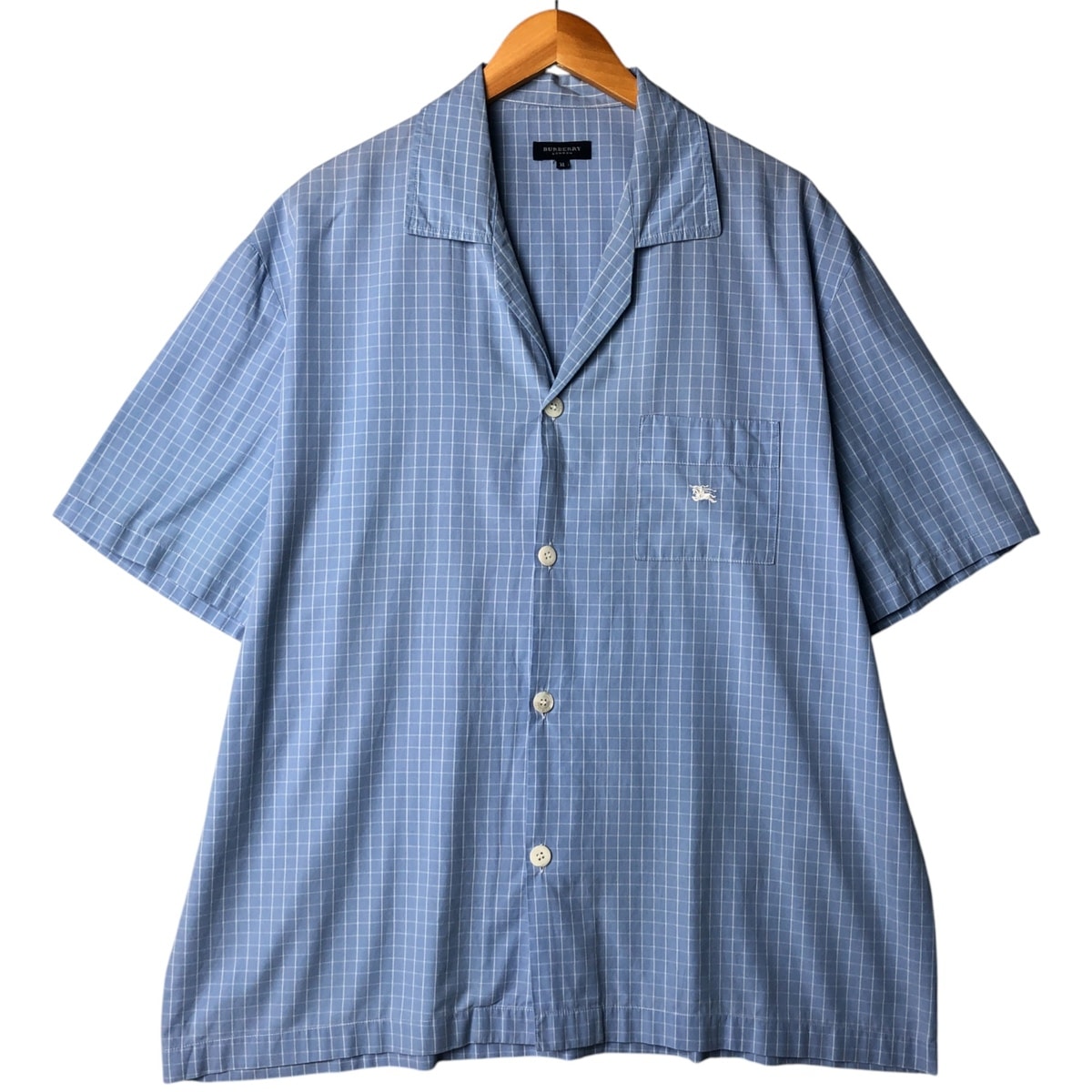 古着 バーバリー Burberry's チェック柄 半袖 オープンカラー コットンシャツ ボックスシャツ メンズXL相当/eaa572984 【中古】 【250802】/eaa572984
