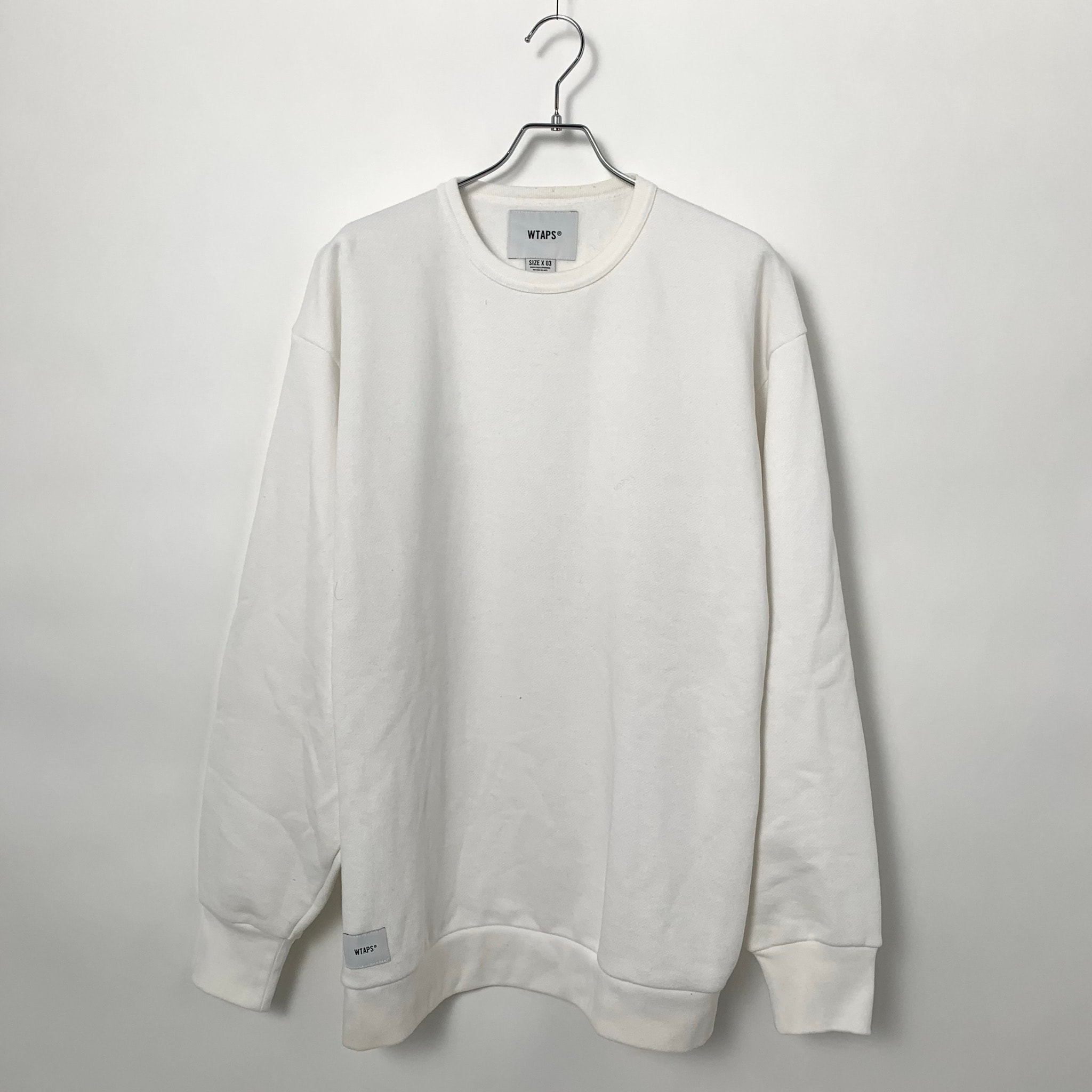WTAPS BLANK CREW NECK / COPO "White"