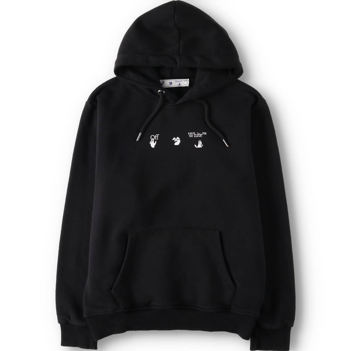 古着 オフホワイト OFF-WHITE スウェットプルオーバーパーカー メンズM相当/daa000498