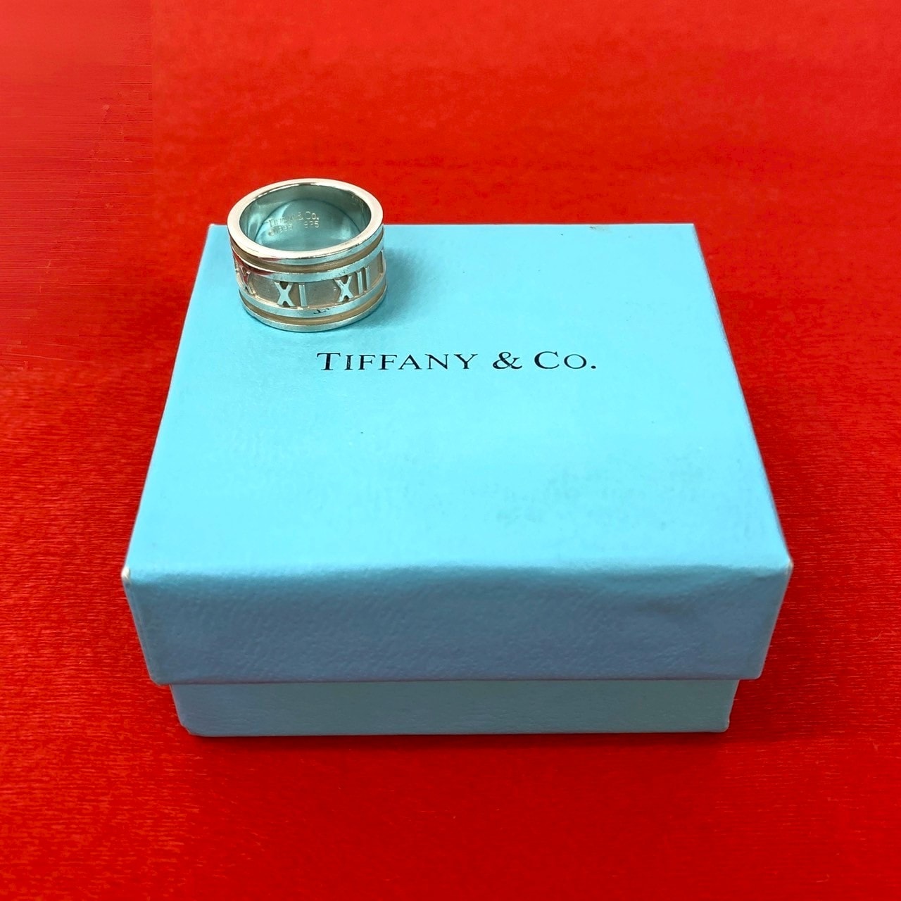 TIFFANY&Co. ティファニー アトラス ワイド リング シルバー925 リング・指輪 15号 シルバー
 10415