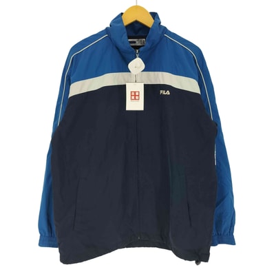 裏地メッシュ ラインパイピング ロゴ刺繍 ジップアップ ジャケット【1142049959389】