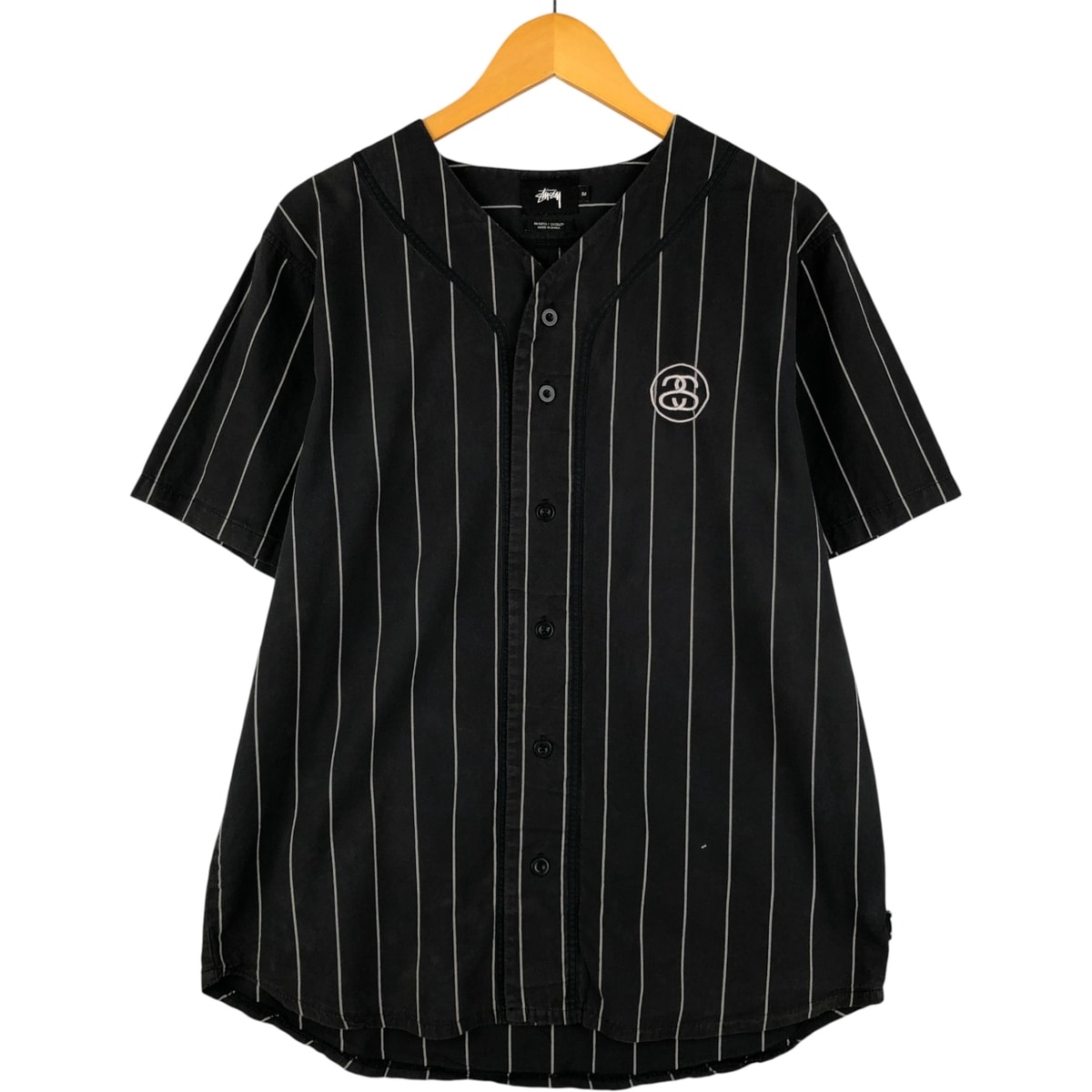 古着 ステューシー STUSSY ゲームシャツ ベースボールシャツ メンズM相当/eaa589011