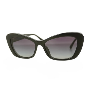 【6ke5532】シャネル サングラス 5481-H-A プラスチック ブラック シャンパンゴールド金具【中古】レディース