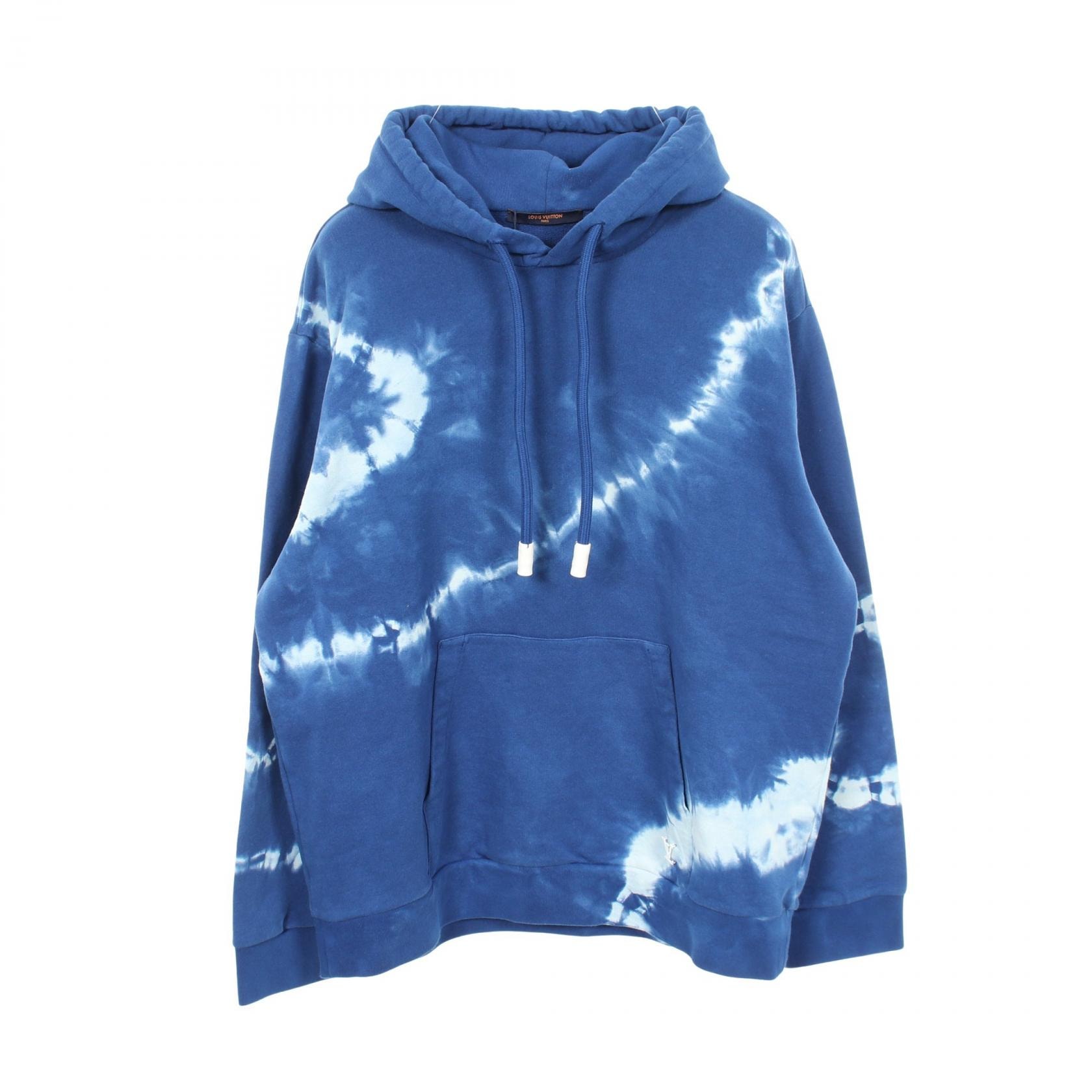 ルイ・ヴィトン LOUIS VUITTON LV Tie Dye Hoodie パーカー 衣料品 トップス コットン メンズ ブルー系 / ホワイト系 【中古】
