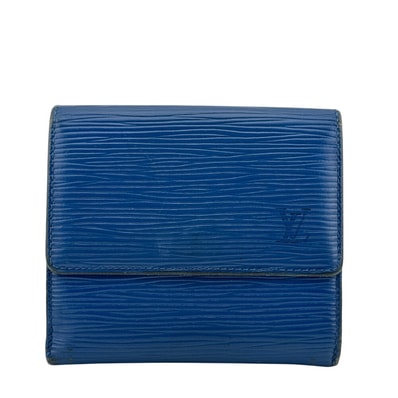 ルイヴィトン LOUIS VUITTON 三つ折り財布 エピ ポルトモネビエカルトクレディ Wホック コイン カードケース 札入れ ブランド ビトン SP0984 トレドブルー