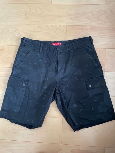 Supreme Overdyed Camo Cargo Short "Black"