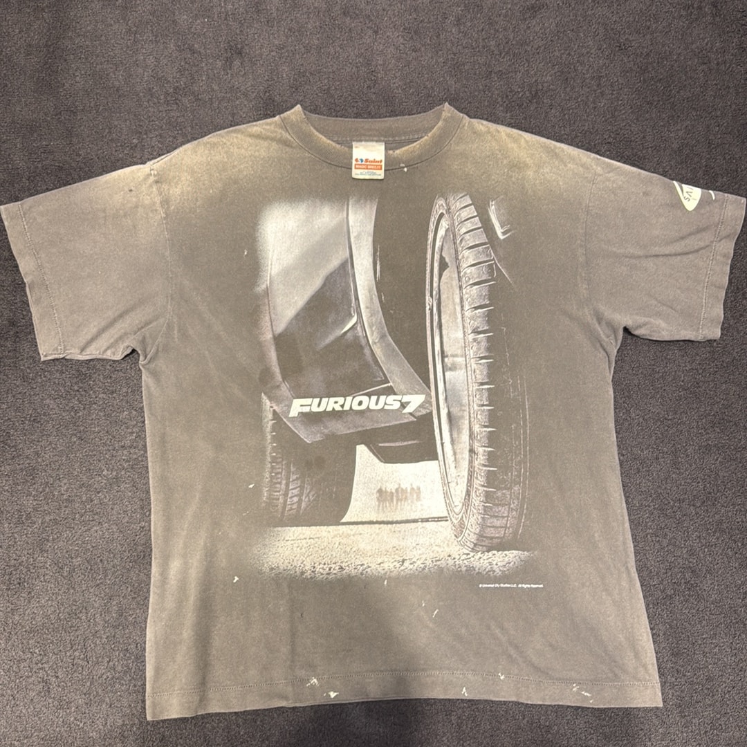 SAINT Mxxxxxx x FAST AND FURIOUS SS Tee Furious 7 "Black"