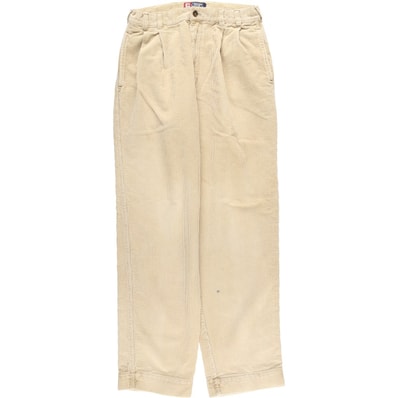 古着 90年代 ラルフローレン Ralph Lauren CHAPS チャップス 太畝 ツータック コーデュロイパンツ メンズw30相当 ヴィンテージ/eaa618676