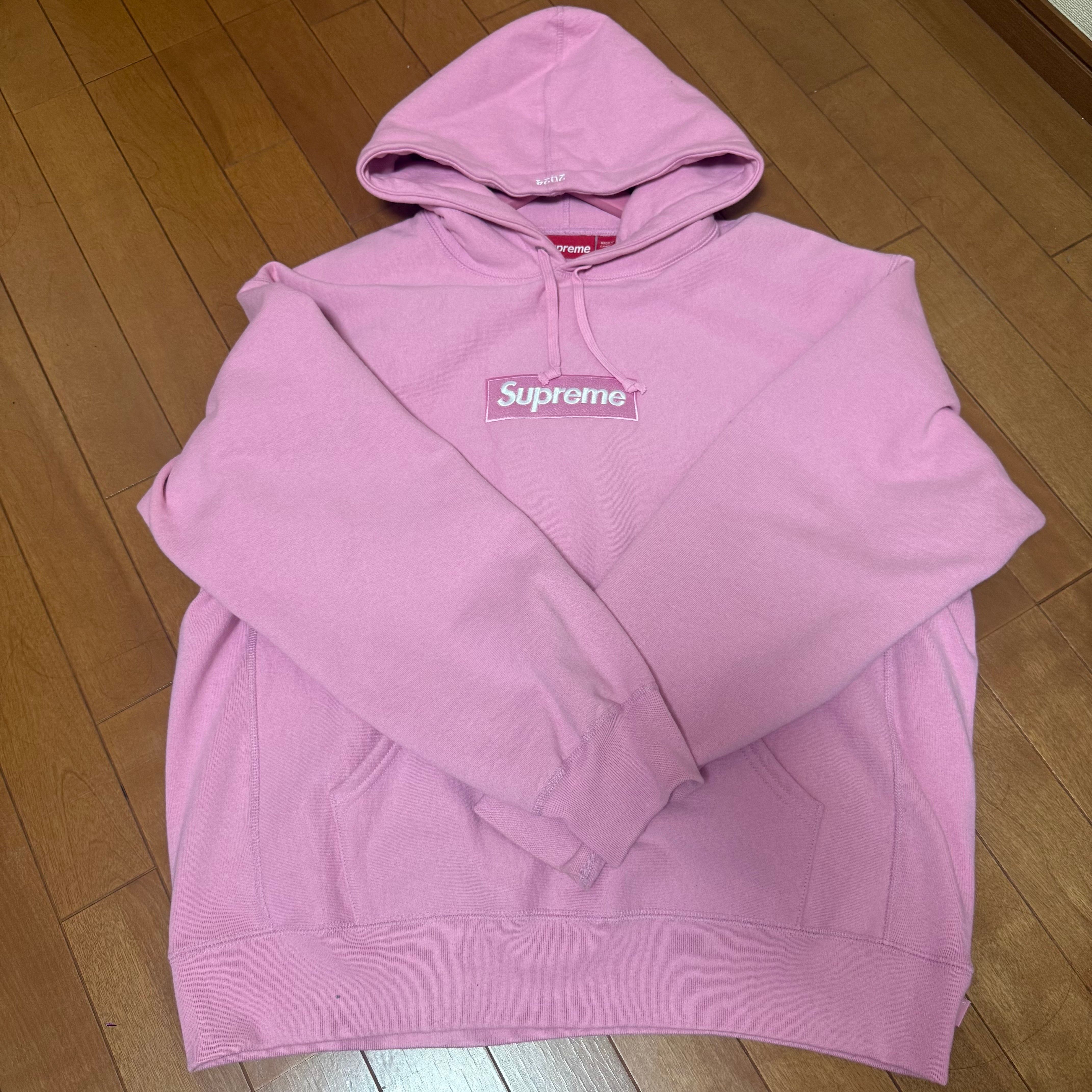 Supreme Box Logo Hooded Sweatshirt "Pink" (24FW)