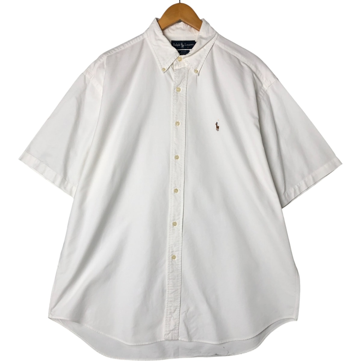 古着 ラルフローレン Ralph Lauren BLAKE 半袖 ボタンダウンシャツ メンズL相当/eaa557767