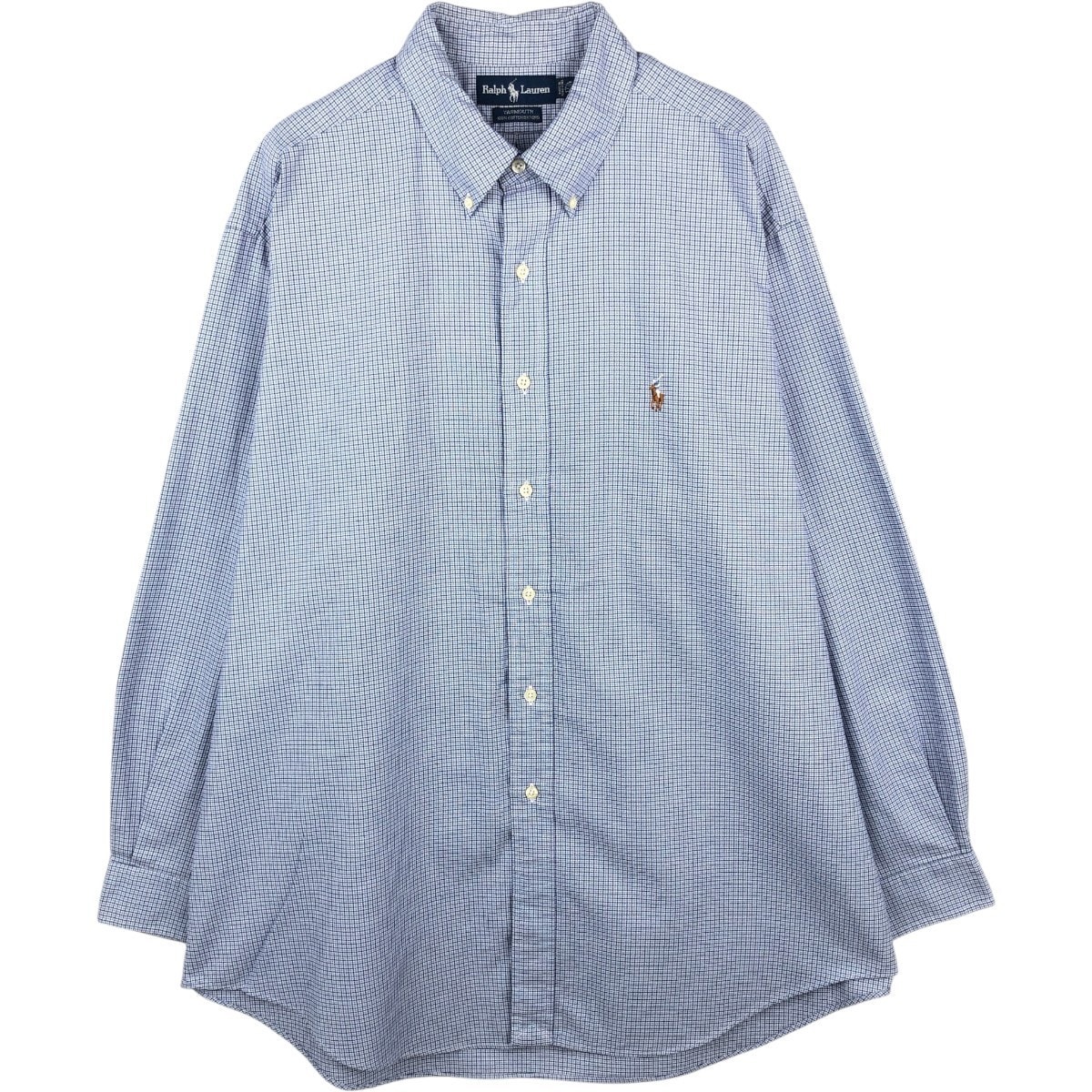 古着 ラルフローレン Ralph Lauren YARMOUTH 長袖 ボタンダウンチェックシャツ メンズXXL相当/eaa666349