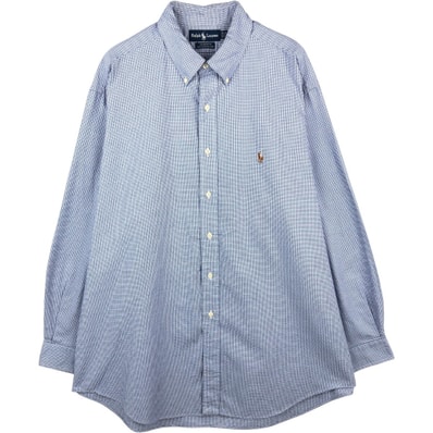 古着 ラルフローレン Ralph Lauren YARMOUTH 長袖 ボタンダウンチェックシャツ メンズXXL相当/eaa666349